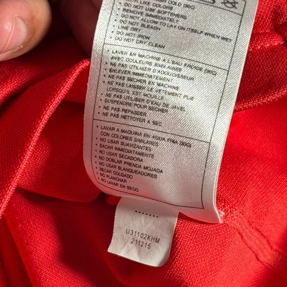 Vintage Nike Womens Dri-FIT Half Zip Sleeveless Tennis Golf Top Red XL U31102KHM